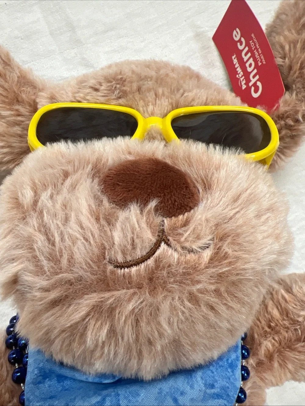 PetSmart Chance Puppy Dog Plush Stuffed Animal NEW WITH TAGS Sunglasses Scarf